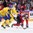 COLOGNE, GERMANY - MAY 21: Canada's Ryan O'Reilly #90 reaches for the puck against Sweden's Victor Hedman #77 while Anton Stralman #6 looks on during gold medal game action at the 2017 IIHF Ice Hockey World Championship. (Photo by Andre Ringuette/HHOF-IIHF Images)

